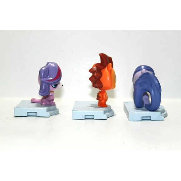 2015 Littlest Pet Shop Lot Of 3 McDonald's Happy Meal Toy Zoe Russell Carla EUC - Picture 3 of 7
